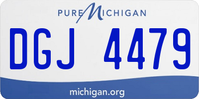 MI license plate DGJ4479
