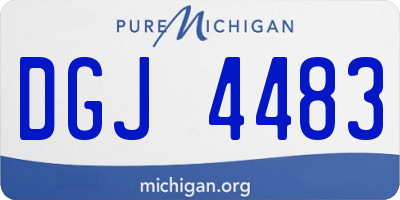 MI license plate DGJ4483