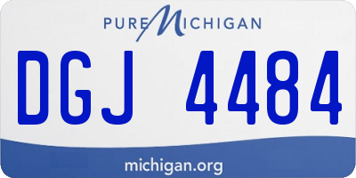 MI license plate DGJ4484