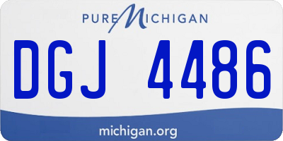 MI license plate DGJ4486