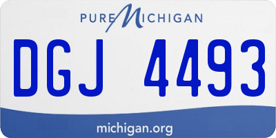 MI license plate DGJ4493