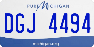 MI license plate DGJ4494