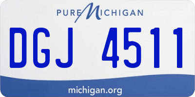 MI license plate DGJ4511