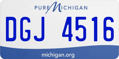 MI license plate DGJ4516