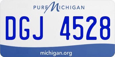 MI license plate DGJ4528