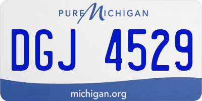 MI license plate DGJ4529