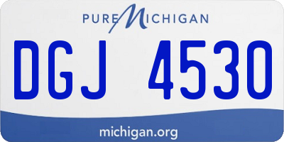 MI license plate DGJ4530