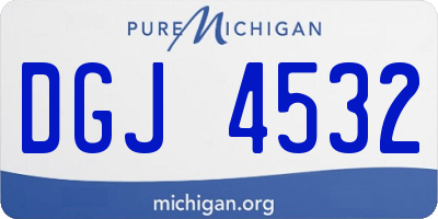MI license plate DGJ4532