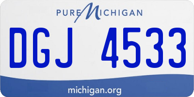 MI license plate DGJ4533
