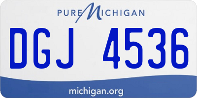 MI license plate DGJ4536