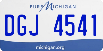 MI license plate DGJ4541