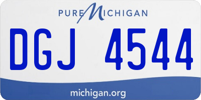 MI license plate DGJ4544