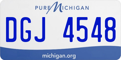 MI license plate DGJ4548