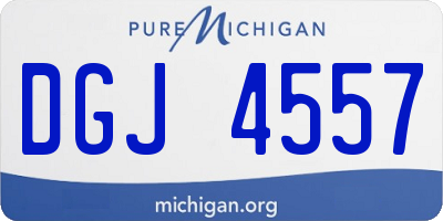 MI license plate DGJ4557