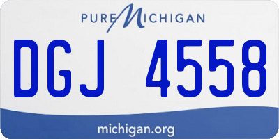 MI license plate DGJ4558