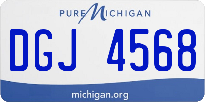 MI license plate DGJ4568
