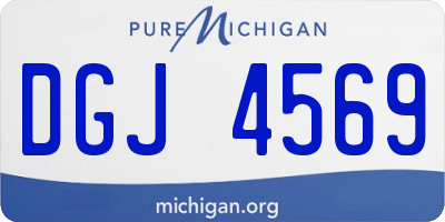 MI license plate DGJ4569