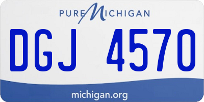 MI license plate DGJ4570