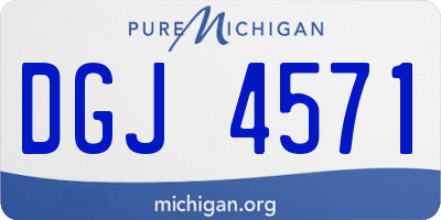 MI license plate DGJ4571