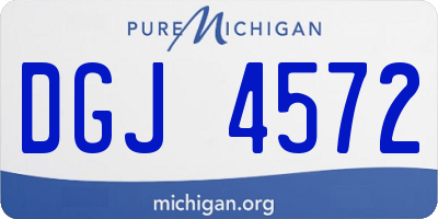 MI license plate DGJ4572