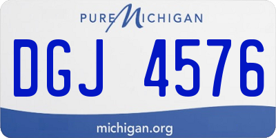MI license plate DGJ4576