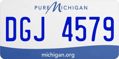 MI license plate DGJ4579