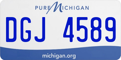 MI license plate DGJ4589