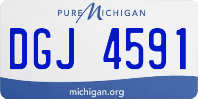 MI license plate DGJ4591