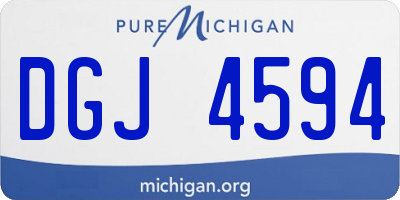 MI license plate DGJ4594