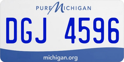 MI license plate DGJ4596