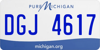 MI license plate DGJ4617