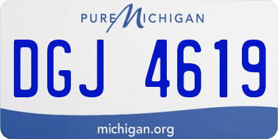 MI license plate DGJ4619