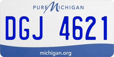 MI license plate DGJ4621