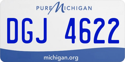 MI license plate DGJ4622