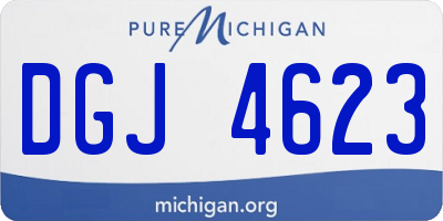 MI license plate DGJ4623