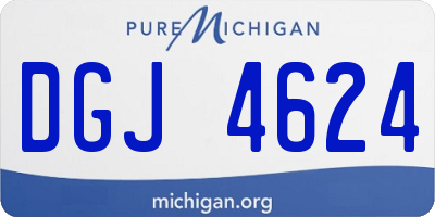 MI license plate DGJ4624
