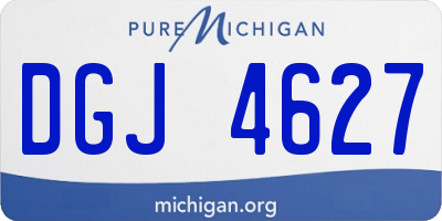 MI license plate DGJ4627