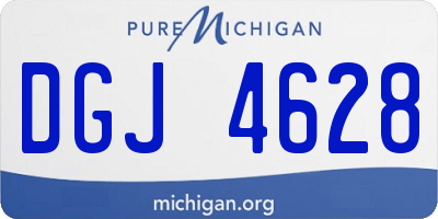 MI license plate DGJ4628