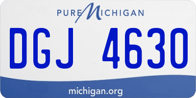 MI license plate DGJ4630