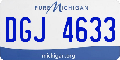 MI license plate DGJ4633