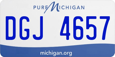 MI license plate DGJ4657
