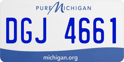 MI license plate DGJ4661