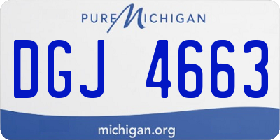 MI license plate DGJ4663