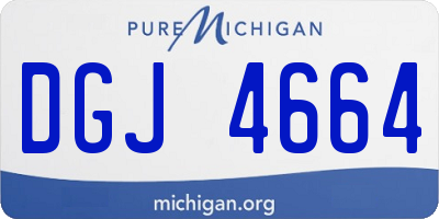 MI license plate DGJ4664