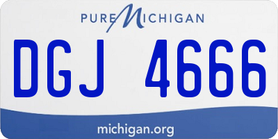 MI license plate DGJ4666