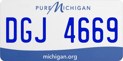 MI license plate DGJ4669