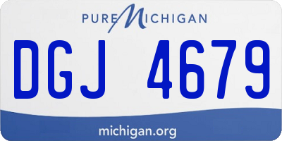 MI license plate DGJ4679