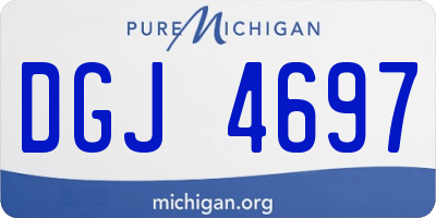 MI license plate DGJ4697