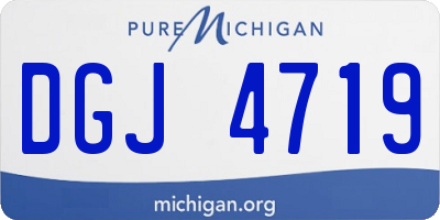 MI license plate DGJ4719