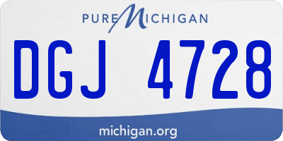 MI license plate DGJ4728